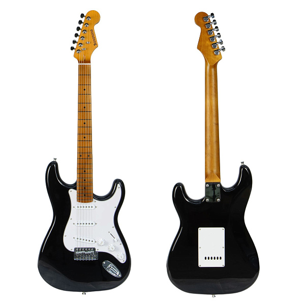 Bosstone SG-03 V.2 BK - Электрогитара Stratоcaster с чехлом, цвет чёрный