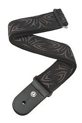Planet Waves 50F078 Тканный ремень для гитары, рисунок «Tattoo», черный/серый