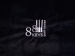 UNIQKEYS UKPC-ALL-88-BK - Бархатная накидка универсальная, 88 клавиш, чёрная