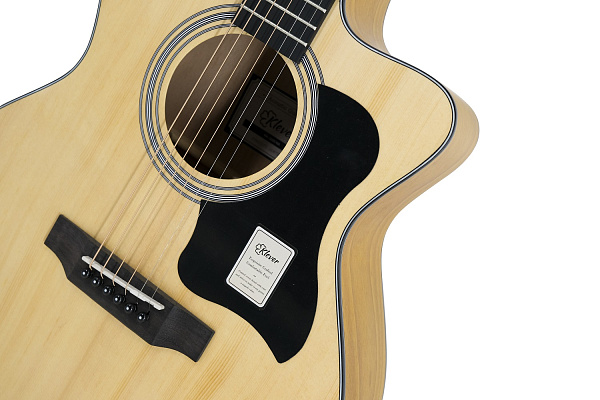 Klever KA-120S NA - Акустическая гитара аудиториум, цвет натуральный матовый