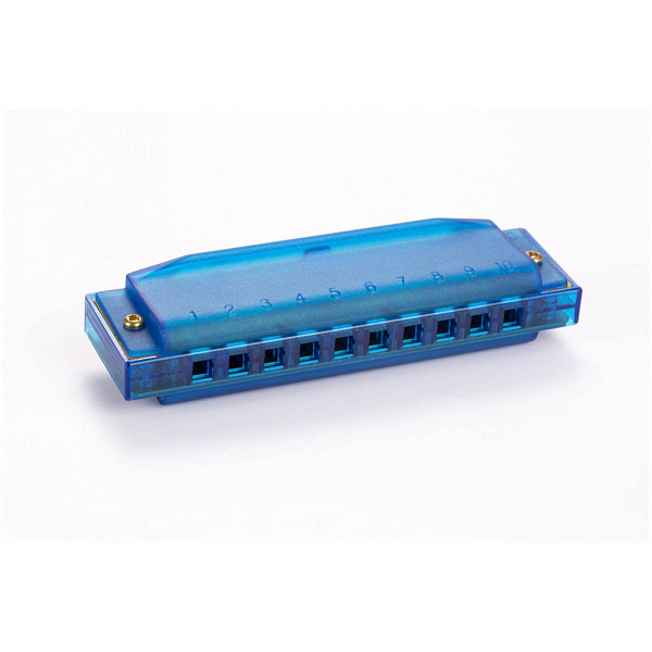 HOHNER Translucent Blue (M1110B) - губная гармоника детская, тональность C, цвет прозрачный синий