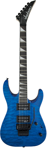 JACKSON JS Series Dinky™ Arch Top JS32Q rosewood fingerboard,Transparent Blue - Электрогитара