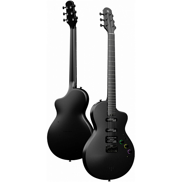 NEBULA SEEKER Cosmic Black - Смарт электрогитара со встроенным процессором, цвет чёрный