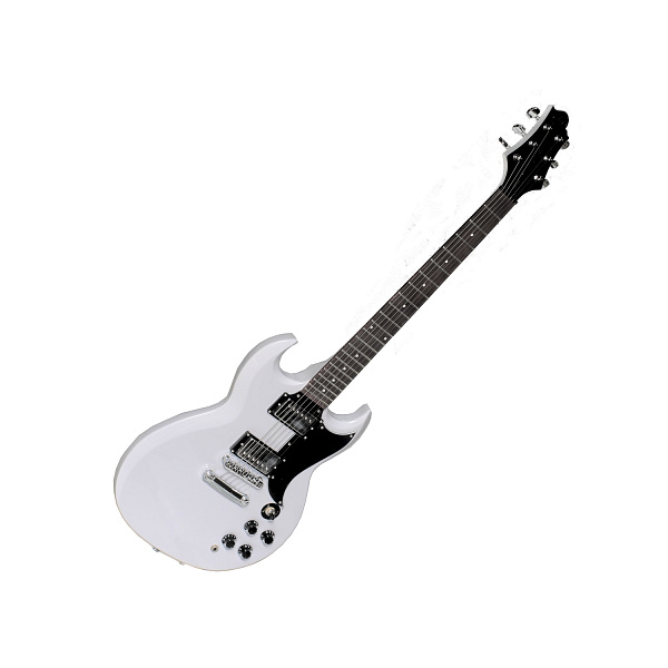GregBennett TR1/WH Электрогитара, тип Gibson, цвет белый.