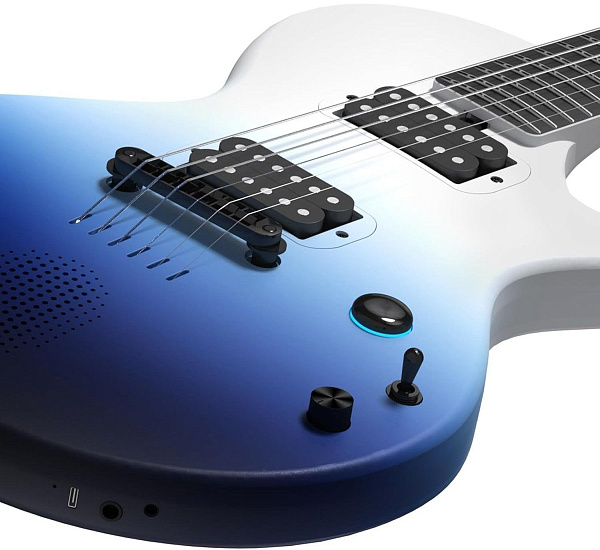 Enya NOVA GO SONIC/Ocean Blue - Электрогитара Les Paul со встроенными эффектами с чехлом, цвет синий