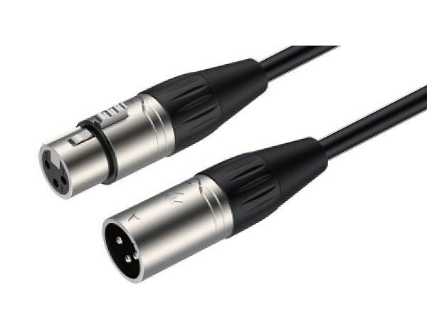 ROXTONE MMXX200/20 - Микрофонный кабель 2x0,22mm2 (3P XLR Male x XLR Female), 20м