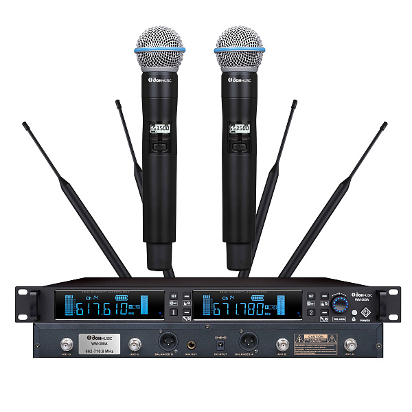 Don Music WM-300A - Радиосистема двухканальная с двумя ручными передатчиками