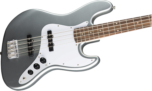 FENDER SQUIER AFFINITY J BASS LRL SLS бас-гитара Jazz Bass, накладка лаурэль, цвет серебристый