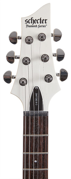 Schecter C-6 DELUXE SWHT - Электрогитара Stratоcaster, цвет матовый белый