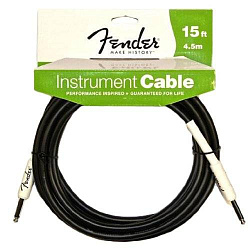 FENDER FG15 PERFORMANCE SERIES INSTRUMENT CABLE 15` BLACK инструмент. кабель4,5 метра,цвет черный
