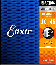 Elixir 12052 NanoWeb - Струны для электрогитары