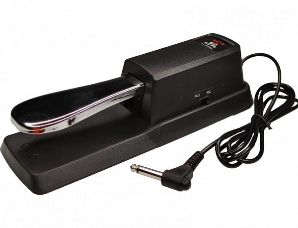 UNIQKEYS SP-GPT-B-SL - Педаль сустейн рояльного типа, черный/серебро