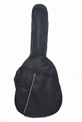 STAX ЧГУ-04Б Чехол для акустической гитары дредноут, с карманом. Светоотражающая лента