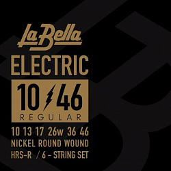 La Bella HRS-R Hard Rockin Steel Regular - Струны для электро гитары,10-46