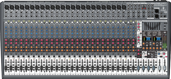 BEHRINGER SX3242FX - микшер,24 моновхода, 2 осн. и 2 дополн.стереовхода, 4 AUX-шины, 4 подгруппы