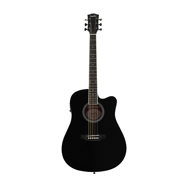 Emotive Rightwood D2 eBK - Электроакустическая гитара дредноут, цвет черный