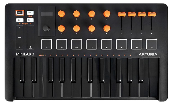 Arturia MiniLab 3 Orange Edition - MIDI-клавиатура 