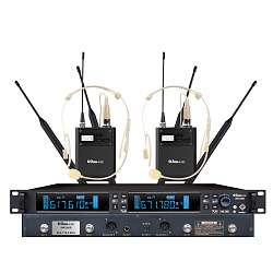 Don Music WM-300B - Радиосистема двухканальная с двумя поясными передатчиками