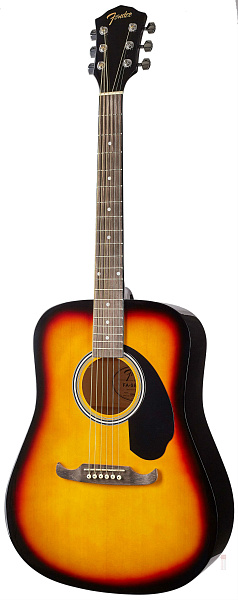 FENDER FA-125 Dreadnought, SB WN - акустическая гитара