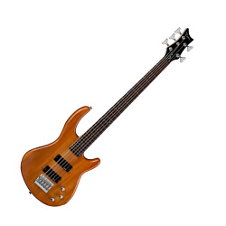 Dean E1 5 TAM Бас-гитара 5-струнная, тип «Ibanez», цвет – прозрачный янтарный.