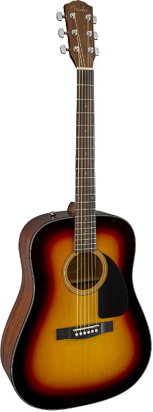 FENDER CD-60 DREAD V3 DS SB WN акустическая гитара, цвет санберст