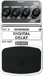 Behringer DD400 - Педаль цифровых стереофонич. эффектов задержки/ эха для гитар, бас-гитар и клавиш