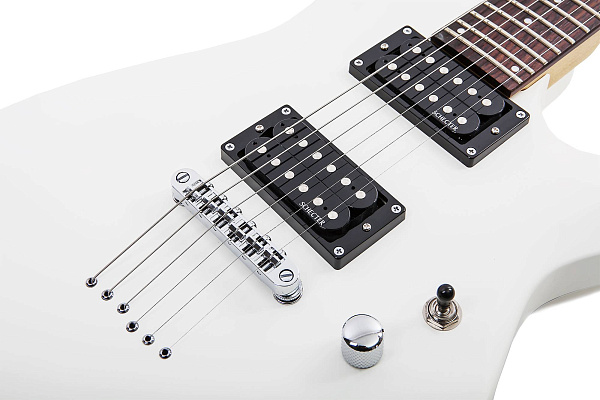 Schecter C-6 DELUXE SWHT - Электрогитара Stratоcaster, цвет матовый белый