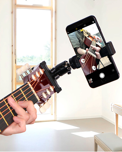 DEKKO 17VL - Держатель телефона на грифе гитары