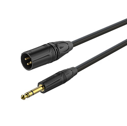 ROXTONE GMXJ260/5 Кабель микрофонный, MC010 6,5мм, 3P Male XLR 6.3mm JACK stereo, 5м