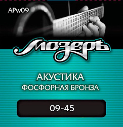 МОЗЕРЪ APw09 - Струны для акустической гитары,9-45