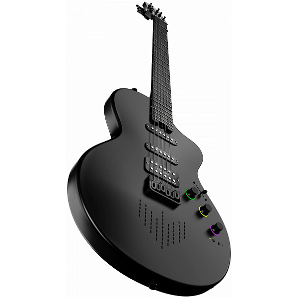 NEBULA SEEKER Cosmic Black - Смарт электрогитара со встроенным процессором, цвет чёрный
