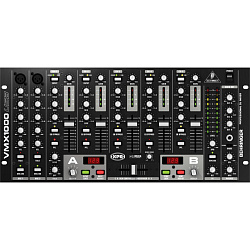 Behringer VMX1000USB - микшер для DJ, 7-канальный,встроенный USB-интерфейс, МАС, РС, микр.предусил.