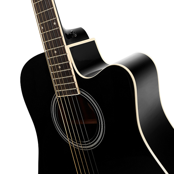 Emotive Rightwood D2 BK - Акустическая гитара дредноут, цвет черный