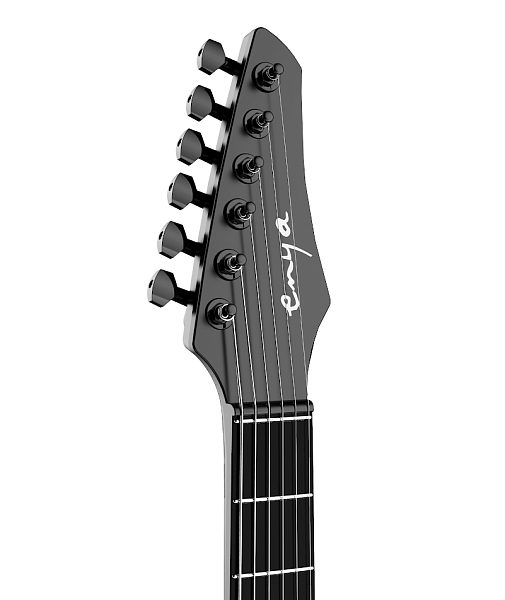 Enya NOVA GO SONIC NEW Black Inspire - Электрогитара Superstrat со встр. эффектами с чехлом, чёрная