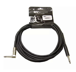 Invotone ACI1206 BK - Инструментальный кабель,6,3 джек моно-6,3 джек моно угловой, длина 6 м 