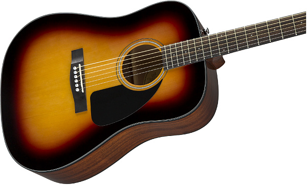 FENDER CD-60 DREAD V3 DS SB WN акустическая гитара, цвет санберст