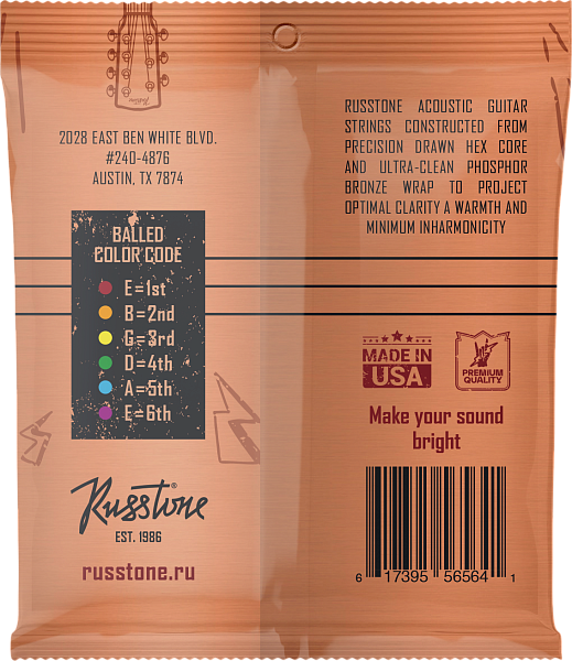 Russtone APB10-52 - Струны для акустической гитары