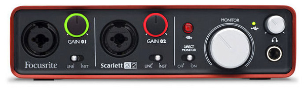 FOCUSRITE Scarlett Studio Bundle, 2i2, Condenser Mic, Headphones and Cubase 6 LE Студийный комплект.