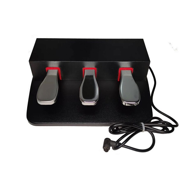 UNIQKEYS TRINITY SP-34W - Педаль тройная для цифровых пианино CASIO, белый/серебро