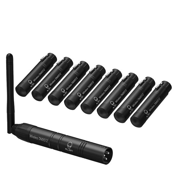 Alien 2.4G Wireless DMX 512 в комплекте с приемниками DMX Alien Wireless DMX 2.4G - 8 шт.