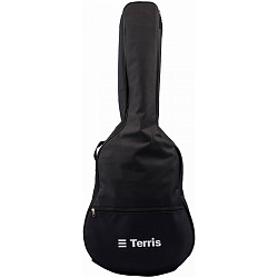 TERRIS TGB-A-05BK - чехол для акустической гитары, утепленный (5 мм), 2 наплечных ремня, цвет чёрный