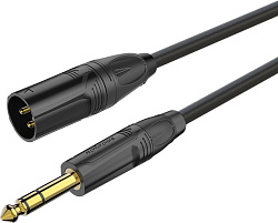 ROXTONE GMXJ260/10 Кабель микрофонный MC010, 3PMale XLR - 6.3mm JACK stereo, 10 m