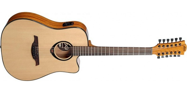 LAG T66D12CE Электроакустическая гитара 12-струнная гитара.