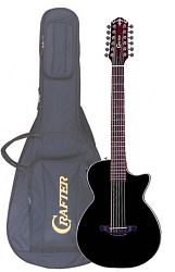 CRAFTER CT-120-12/EQBK Электроакустическая 12-струнная гитара с чехлом.