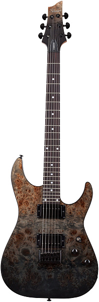 SCHECTER C-1 STANDARD BLACK FADE BURST BURL BFBB - Электрогитара