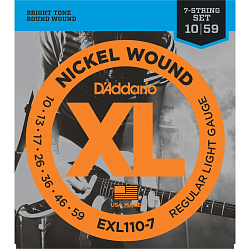 D'ADDARIO EXL110-7 - Струны для 7-струнной электрогитары