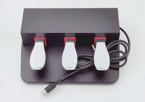 UNIQKEYS TRINITY FP-30B - Педаль тройная для цифровых пианино, черный/серебро