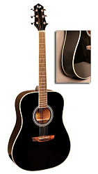 FLIGHT AD-200 BK Акустическая гитара шестиструнная, цвет черный