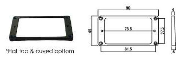 Hosco H-MR-1FI - Рамка для нэкового хамбакера