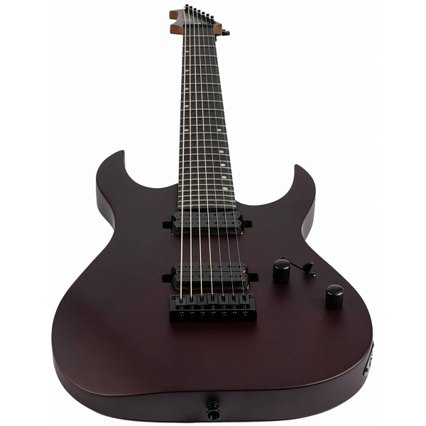 SPIRA S-407 MWR - Электрогитара Superstrat 7-ми струнная, цвет Red Wine/винный красный